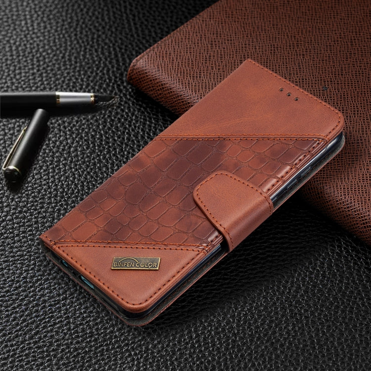 For Huawei Honor 9A Matching Color Crocodile Texture Horizontal Flip PU Leather Case with Holder & Card Slots & Wallet