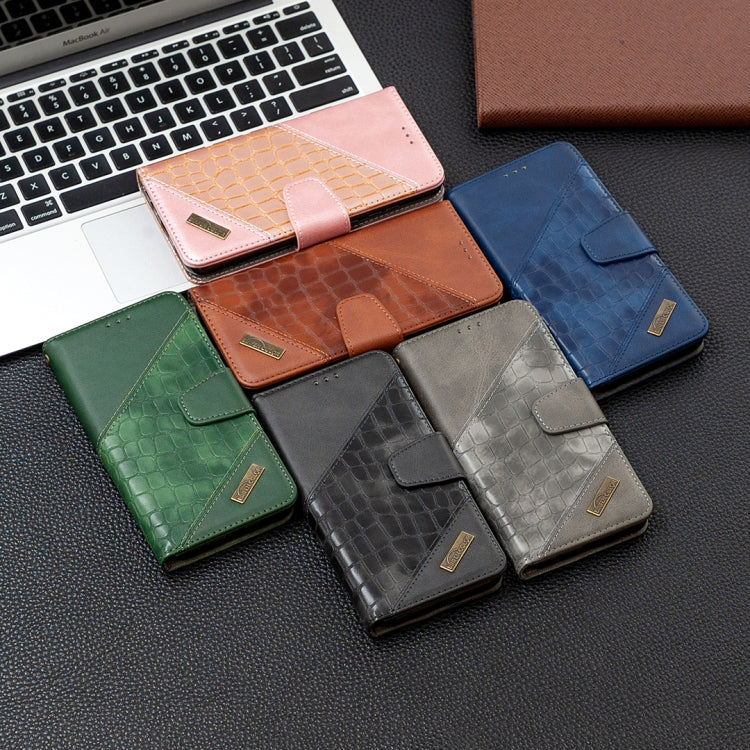 For Huawei Honor 9A Matching Color Crocodile Texture Horizontal Flip PU Leather Case with Holder & Card Slots & Wallet