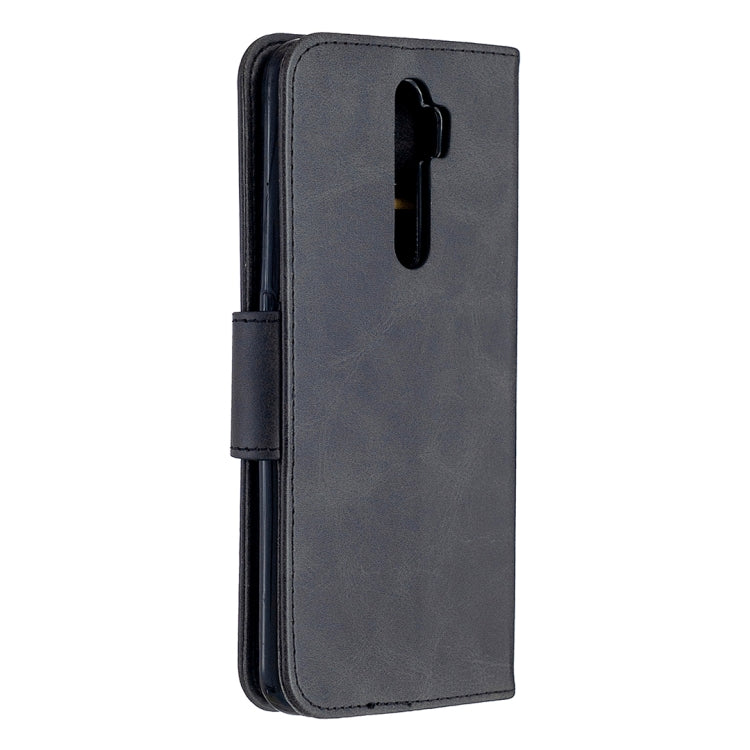 For Oppo A5 (2020) / A9 (2020) Retro Lambskin Texture Pure Color Horizontal Flip PU Leather Case with Holder & Card Slots & Wallet & Lanyard