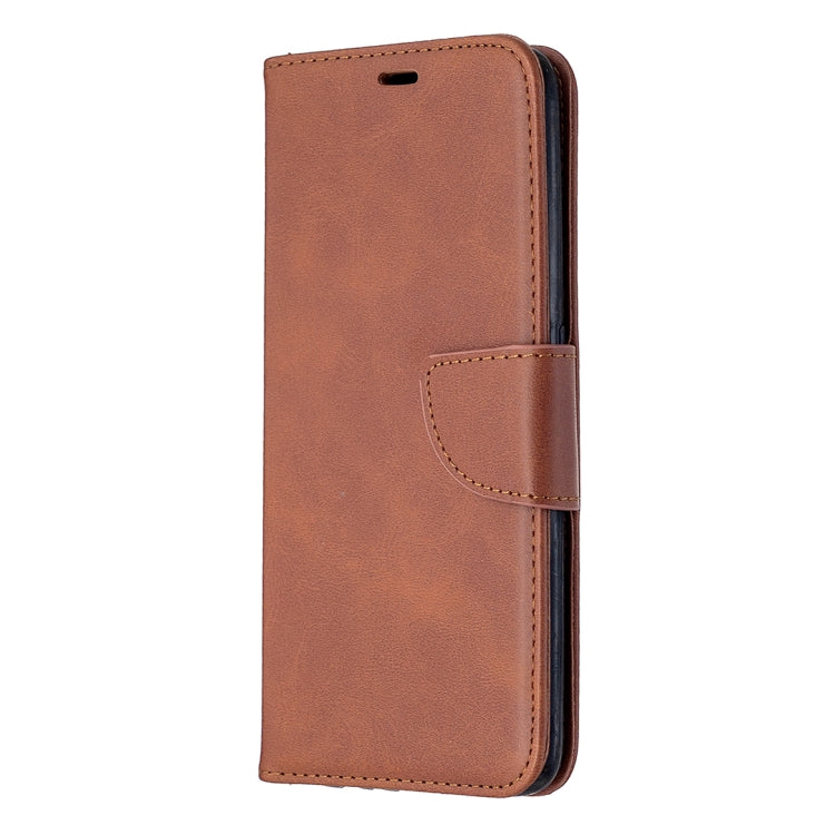 For Oppo A5 (2020) / A9 (2020) Retro Lambskin Texture Pure Color Horizontal Flip PU Leather Case with Holder & Card Slots & Wallet & Lanyard