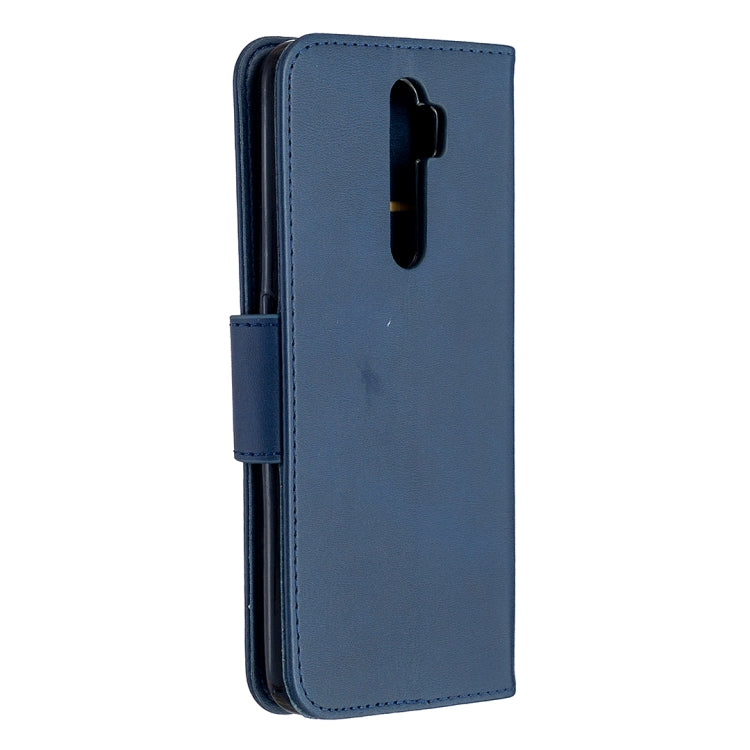 For Oppo A5 (2020) / A9 (2020) Retro Lambskin Texture Pure Color Horizontal Flip PU Leather Case with Holder & Card Slots & Wallet & Lanyard