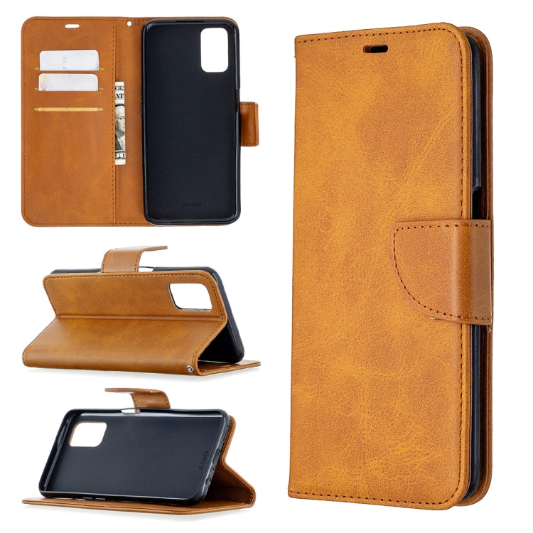 For Oppo A72 / A52 / A92 Retro Lambskin Texture Pure Color Horizontal Flip PU Leather Case with Holder & Card Slots & Wallet & Lanyard