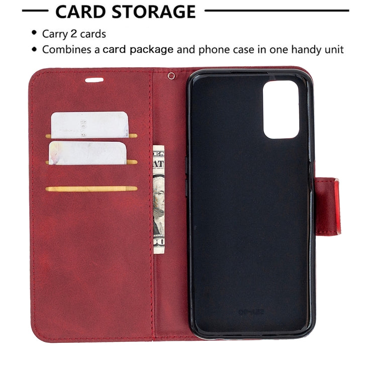 For Oppo A72 / A52 / A92 Retro Lambskin Texture Pure Color Horizontal Flip PU Leather Case with Holder & Card Slots & Wallet & Lanyard