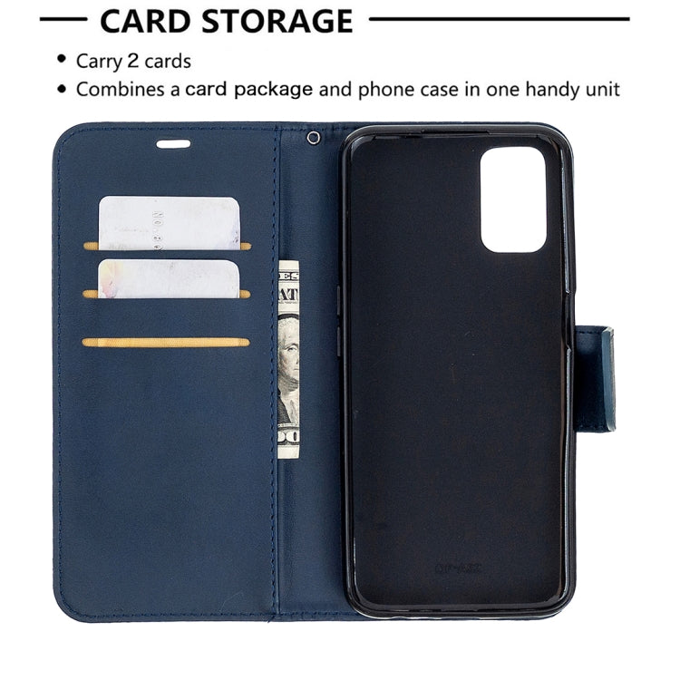 For Oppo A72 / A52 / A92 Retro Lambskin Texture Pure Color Horizontal Flip PU Leather Case with Holder & Card Slots & Wallet & Lanyard