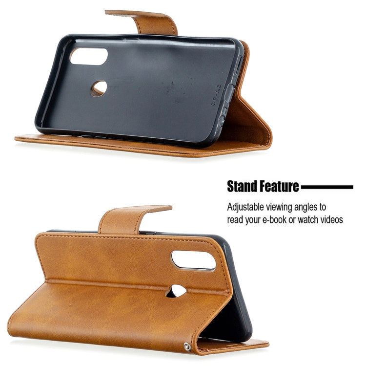 For Oppo A31 (2020) / A81 Retro Lambskin Texture Pure Color Horizontal Flip PU Leather Case with Holder & Card Slots & Wallet & Lanyard