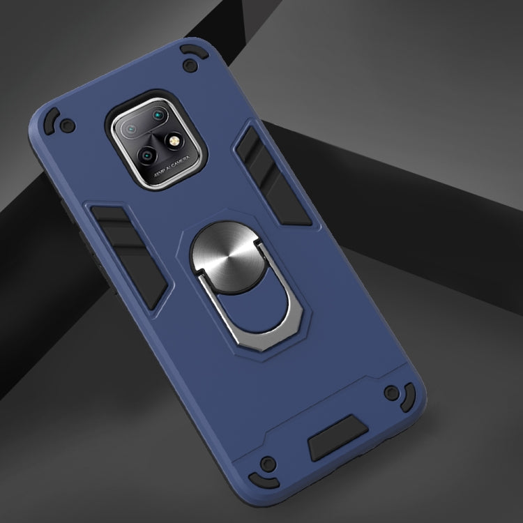 For Xiaomi Redmi 10X 5G / 10X Pro 5G 2 in 1 Armour Series PC + TPU Protective Case with Ring Holder