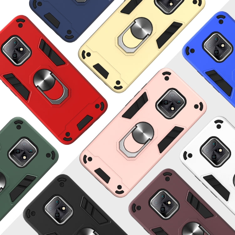For Xiaomi Redmi 10X 5G / 10X Pro 5G 2 in 1 Armour Series PC + TPU Protective Case with Ring Holder