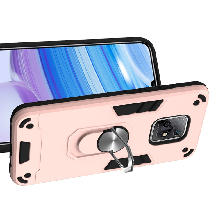 For Xiaomi Redmi 10X 5G / 10X Pro 5G 2 in 1 Armour Series PC + TPU Protective Case with Ring Holder