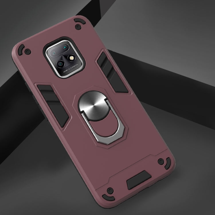 For Xiaomi Redmi 10X 5G / 10X Pro 5G 2 in 1 Armour Series PC + TPU Protective Case with Ring Holder
