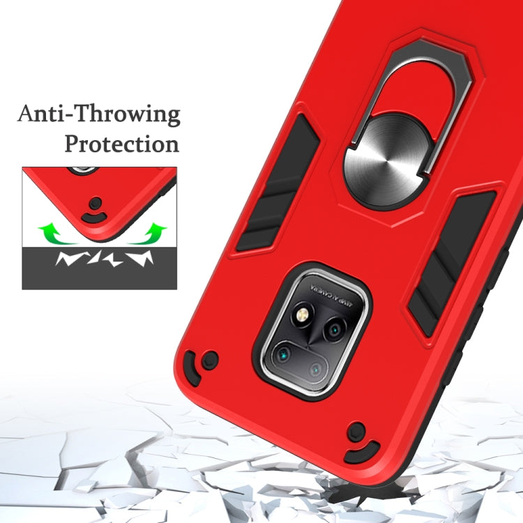 For Xiaomi Redmi 10X 5G / 10X Pro 5G 2 in 1 Armour Series PC + TPU Protective Case with Ring Holder