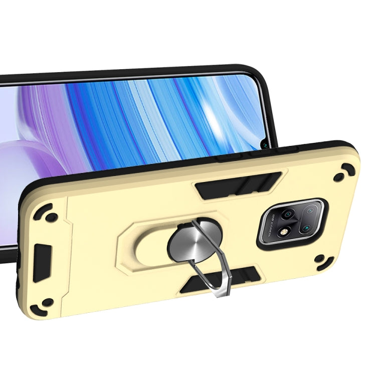 For Xiaomi Redmi 10X 5G / 10X Pro 5G 2 in 1 Armour Series PC + TPU Protective Case with Ring Holder