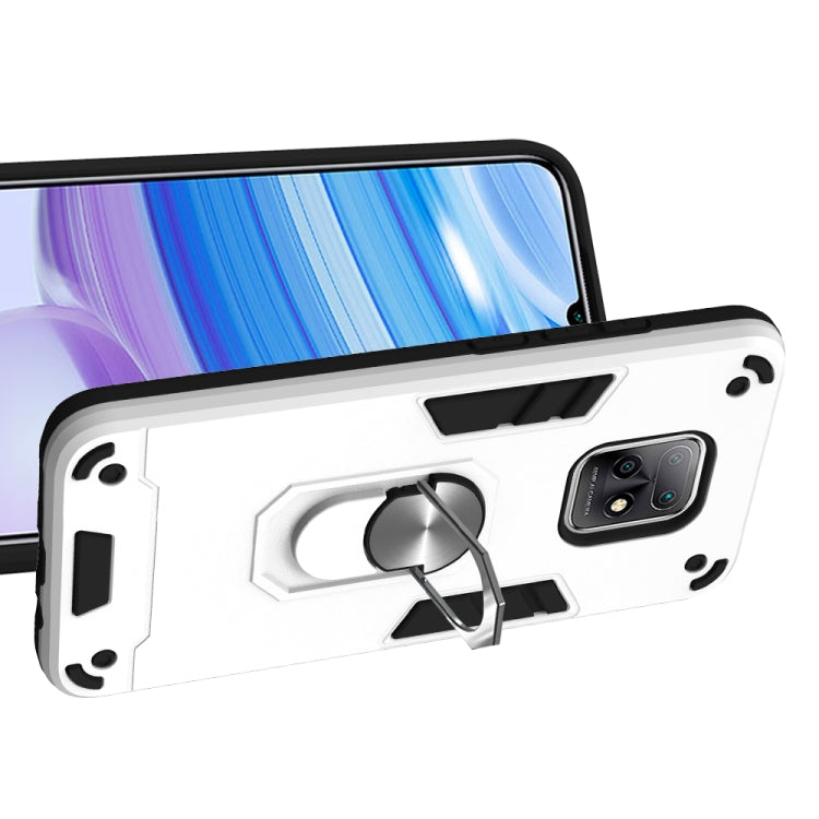 For Xiaomi Redmi 10X 5G / 10X Pro 5G 2 in 1 Armour Series PC + TPU Protective Case with Ring Holder
