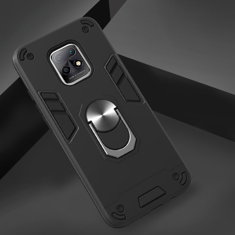 For Xiaomi Redmi 10X 5G / 10X Pro 5G 2 in 1 Armour Series PC + TPU Protective Case with Ring Holder