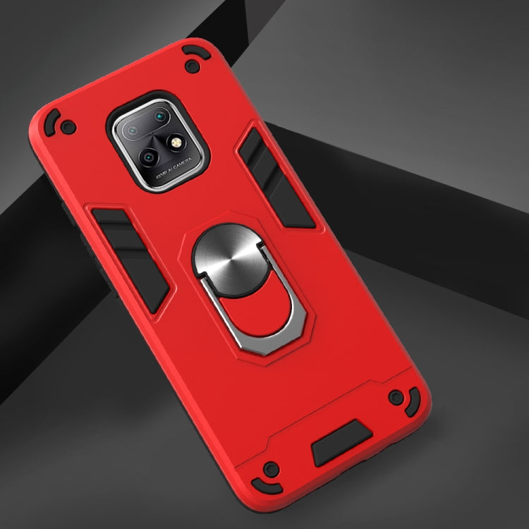 For Xiaomi Redmi 10X 5G / 10X Pro 5G 2 in 1 Armour Series PC + TPU Protective Case with Ring Holder