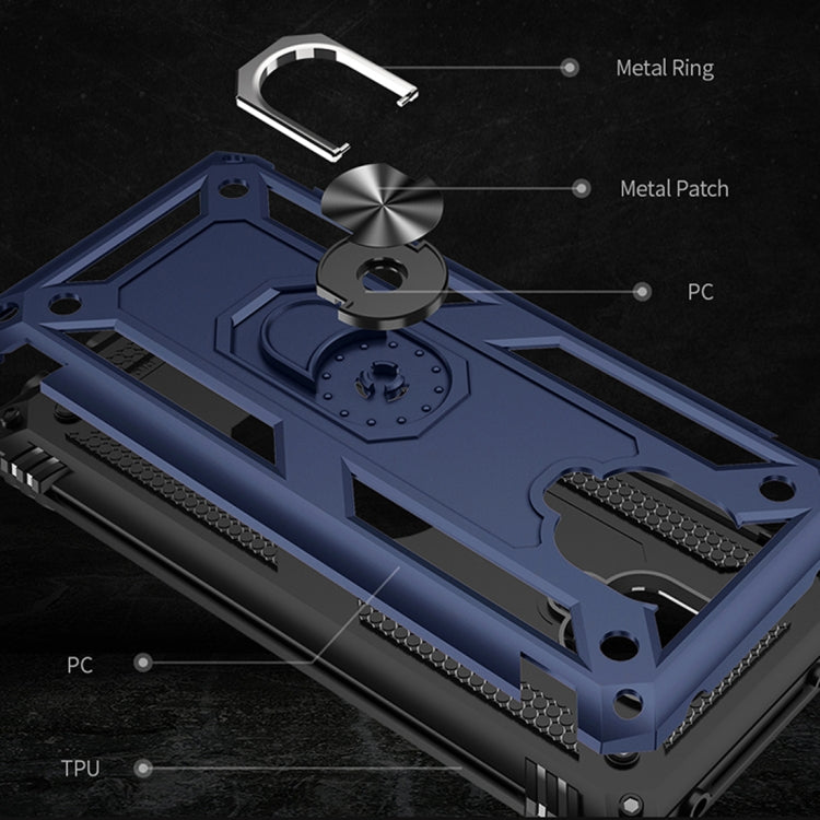For Xiaomi Redmi Note 9 Pro Shockproof TPU + PC Protective Case with 360 Degree Rotating Holder