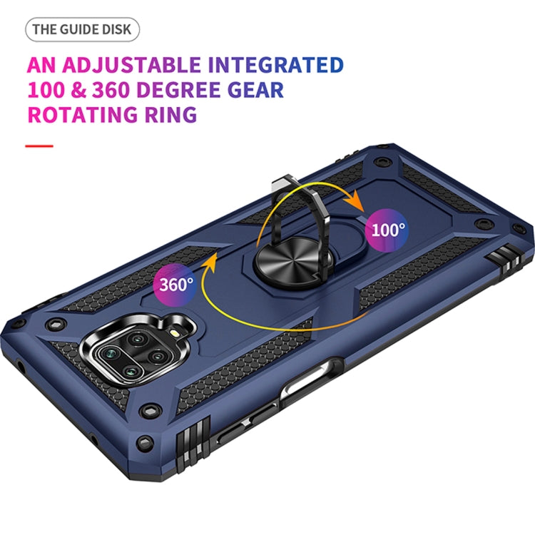 For Xiaomi Redmi Note 9 Pro Shockproof TPU + PC Protective Case with 360 Degree Rotating Holder