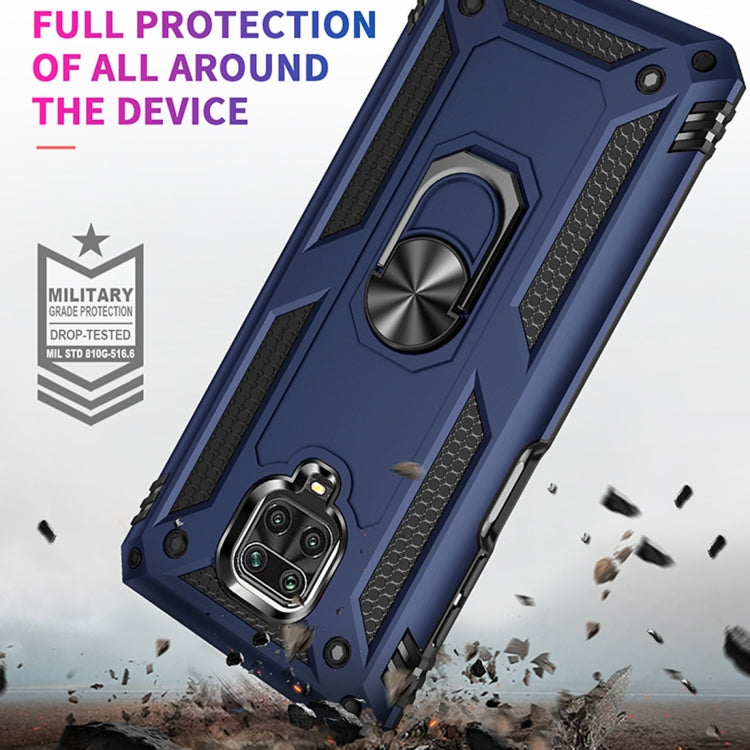 For Xiaomi Redmi Note 9 Pro Shockproof TPU + PC Protective Case with 360 Degree Rotating Holder