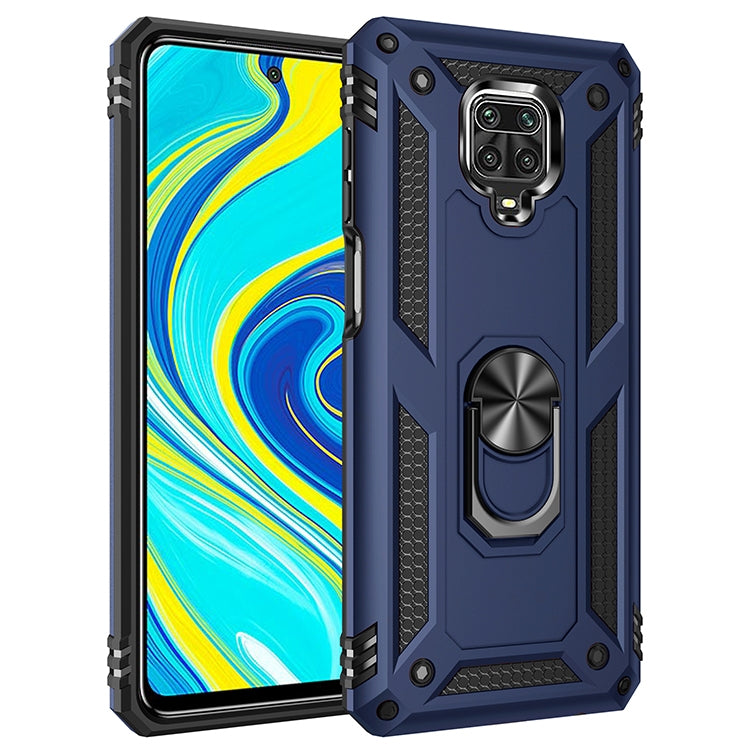 For Xiaomi Redmi Note 9 Pro Shockproof TPU + PC Protective Case with 360 Degree Rotating Holder