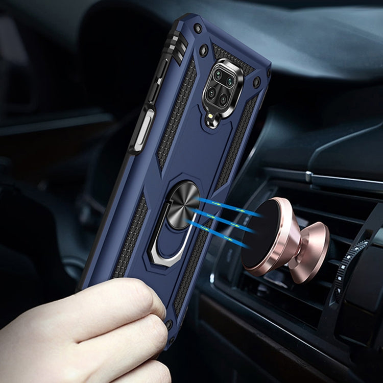 For Xiaomi Redmi Note 9 Pro Shockproof TPU + PC Protective Case with 360 Degree Rotating Holder