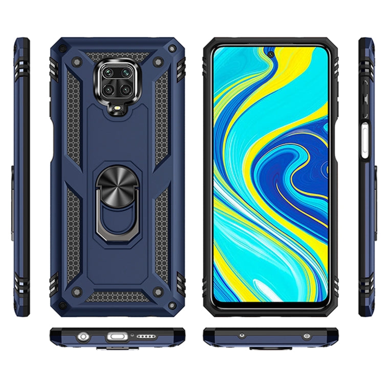 For Xiaomi Redmi Note 9 Pro Shockproof TPU + PC Protective Case with 360 Degree Rotating Holder