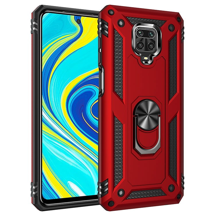 For Xiaomi Redmi Note 9 Pro Shockproof TPU + PC Protective Case with 360 Degree Rotating Holder