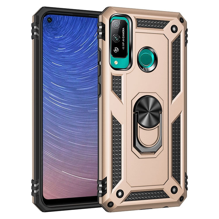 For Huawei Y7p / P40 Lite E Shockproof TPU + PC Protective Case with 360 Degree Rotating Holder