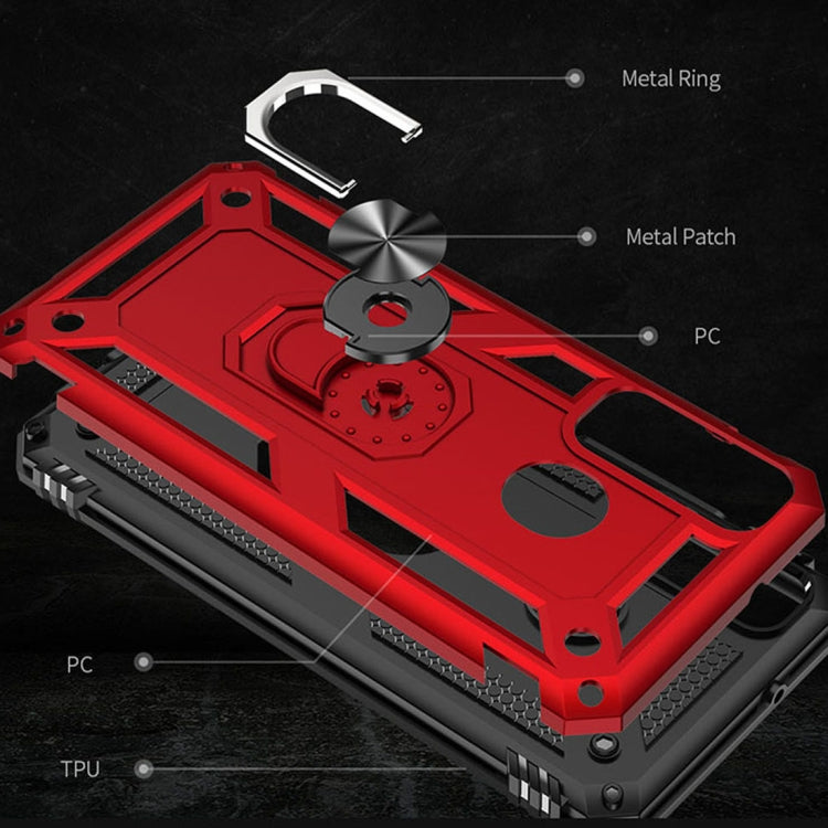 For Huawei Y7p / P40 Lite E Shockproof TPU + PC Protective Case with 360 Degree Rotating Holder