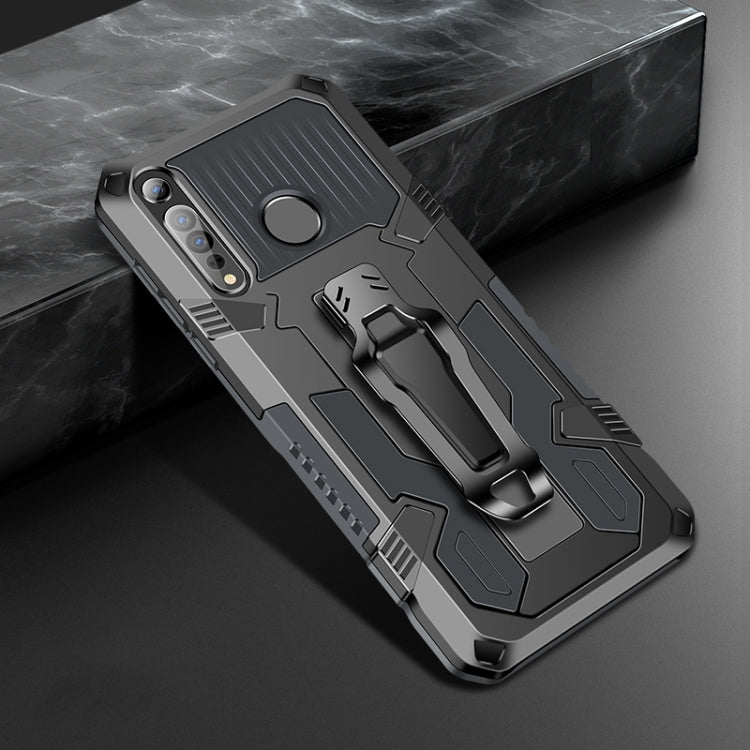 For Motorola Moto G8 Plus Machine Armor Warrior Shockproof PC + TPU Protective Case