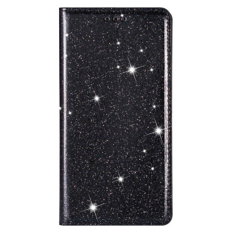 For iPhone XR Ultrathin Glitter Magnetic Horizontal Flip Leather Case with Holder & Card Slots