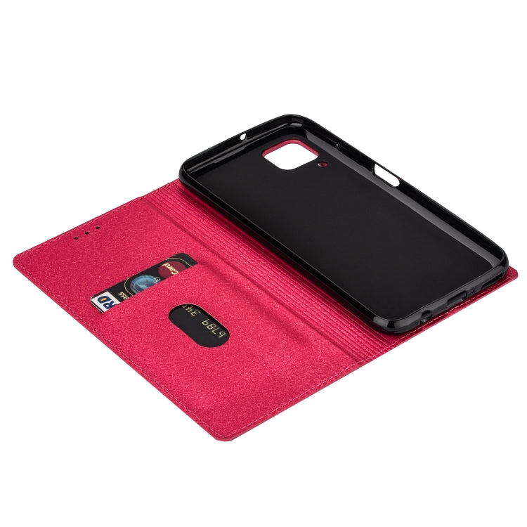 For Huawei P40 Lite Ultrathin Glitter Magnetic Horizontal Flip Leather Case with Holder & Card Slots