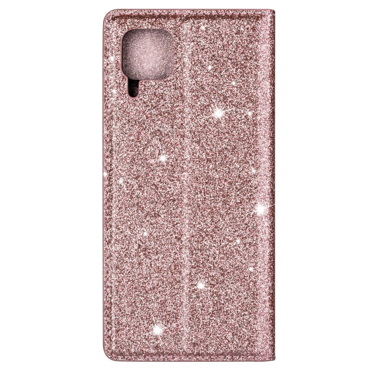 For Huawei P40 Lite Ultrathin Glitter Magnetic Horizontal Flip Leather Case with Holder & Card Slots