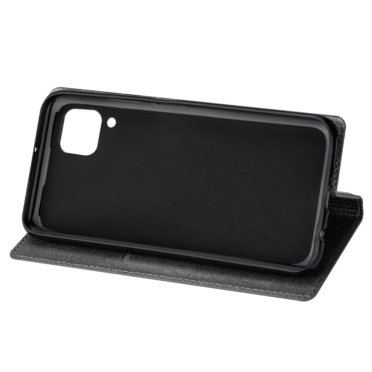 For Huawei P40 Lite Ultrathin Glitter Magnetic Horizontal Flip Leather Case with Holder & Card Slots