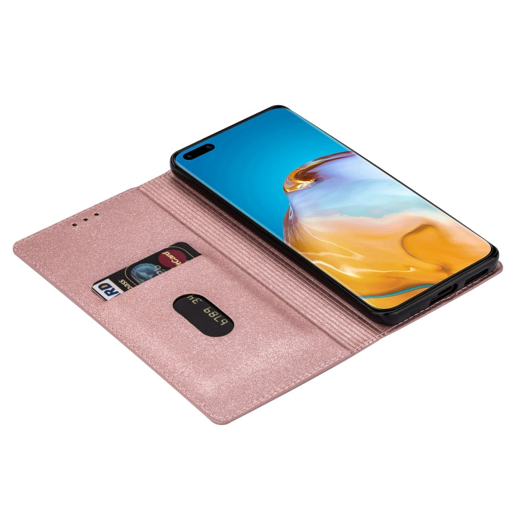 For Huawei P40 Pro Ultrathin Glitter Magnetic Horizontal Flip Leather Case with Holder & Card Slots