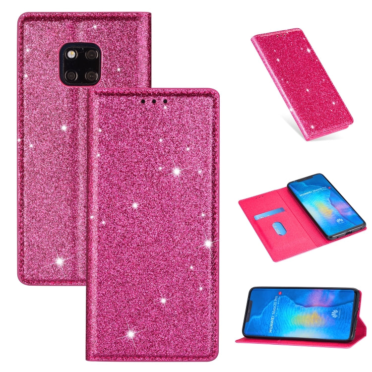 For Huawei Mate 20 Pro Ultrathin Glitter Magnetic Horizontal Flip Leather Case with Holder & Card Slots