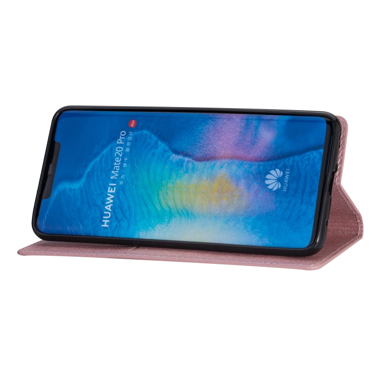 For Huawei Mate 20 Pro Ultrathin Glitter Magnetic Horizontal Flip Leather Case with Holder & Card Slots