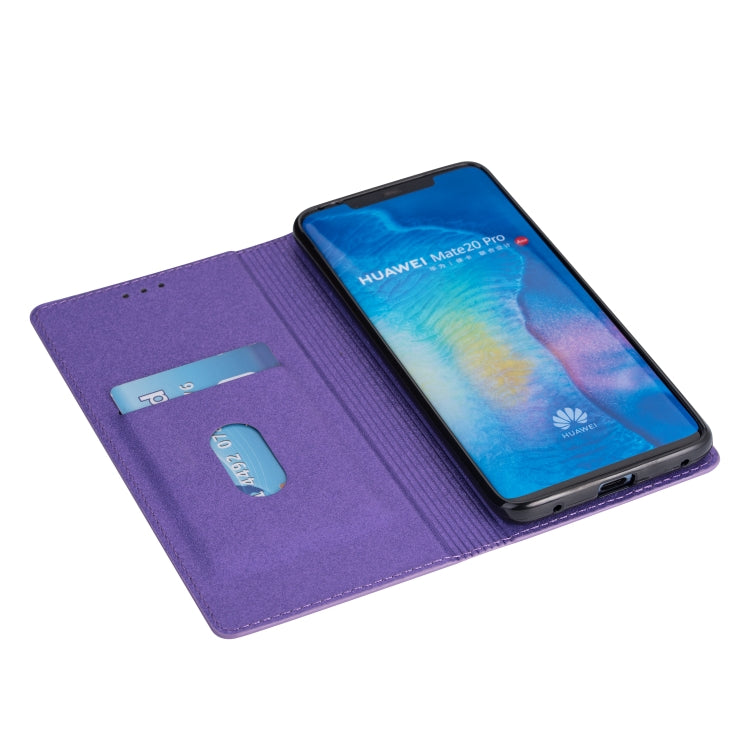 For Huawei Mate 20 Pro Ultrathin Glitter Magnetic Horizontal Flip Leather Case with Holder & Card Slots