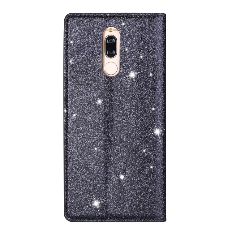 For Huawei Mate 10 Lite Ultrathin Glitter Magnetic Horizontal Flip Leather Case with Holder & Card Slots