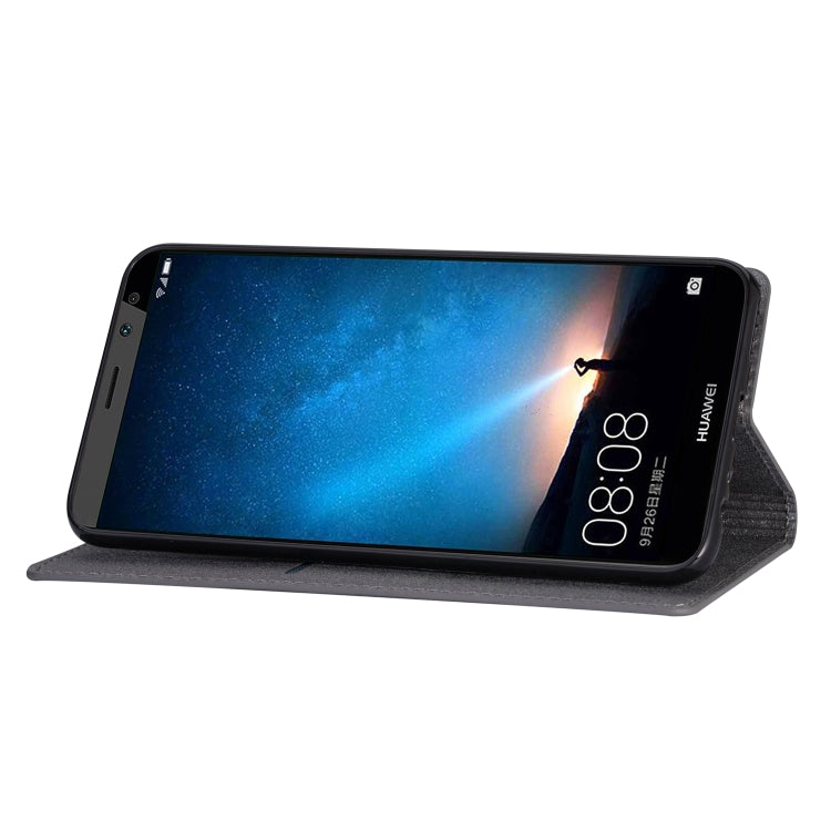 For Huawei Mate 10 Lite Ultrathin Glitter Magnetic Horizontal Flip Leather Case with Holder & Card Slots