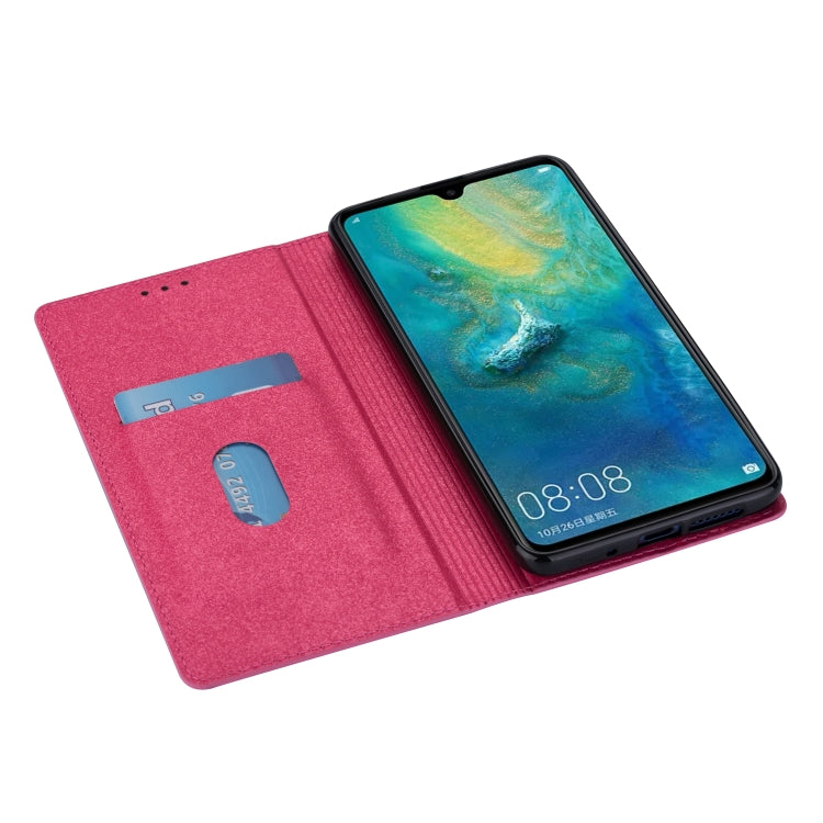 For Huawei Mate 20 Ultrathin Glitter Magnetic Horizontal Flip Leather Case with Holder & Card Slots