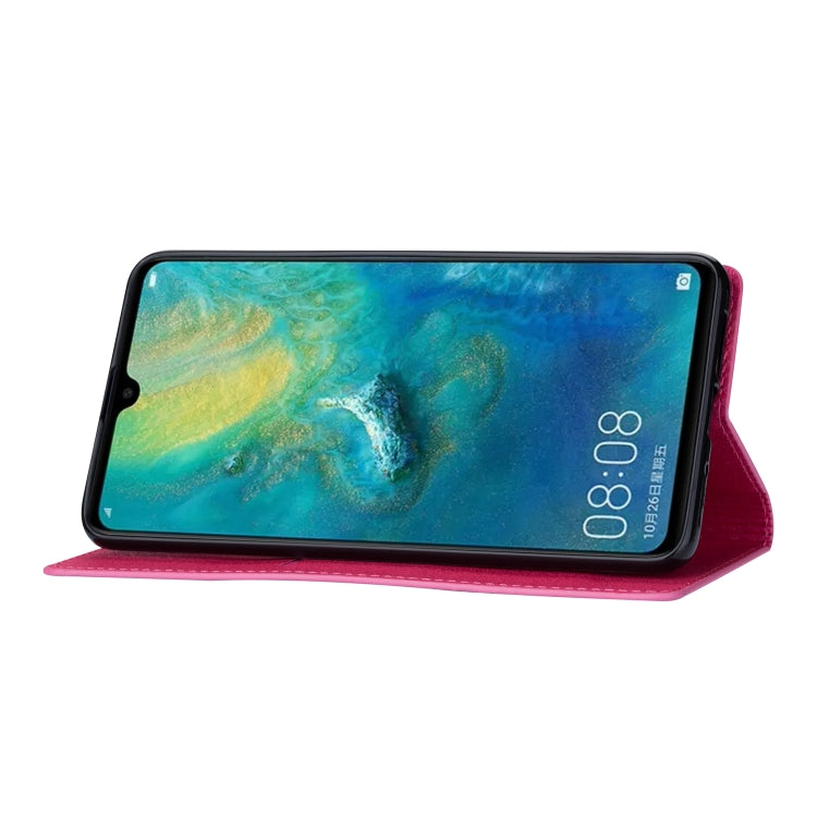 For Huawei Mate 20 Ultrathin Glitter Magnetic Horizontal Flip Leather Case with Holder & Card Slots