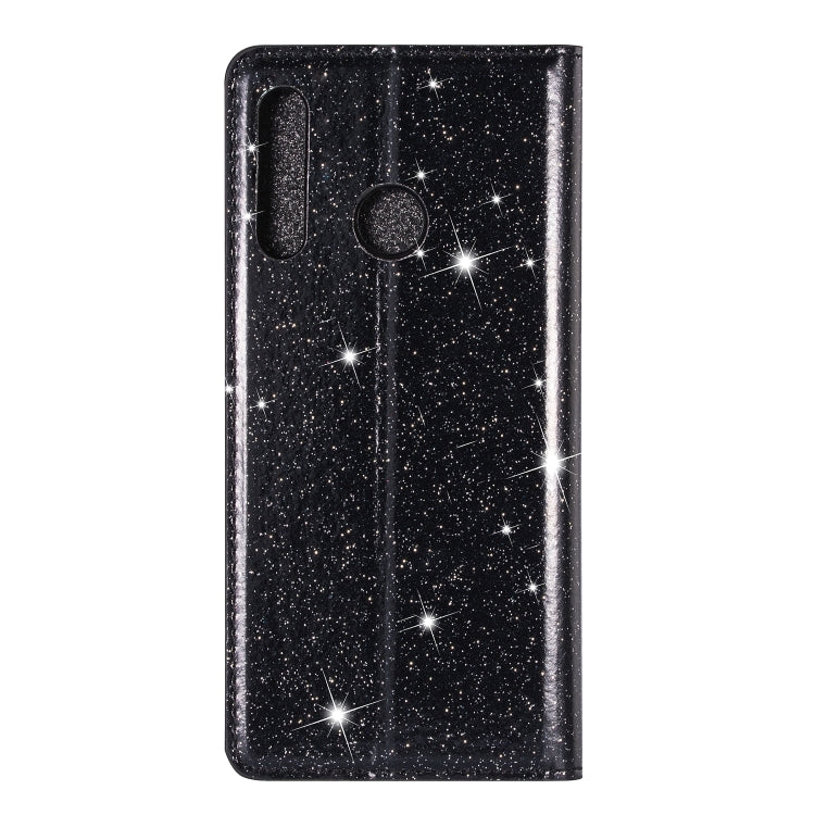 For Huawei P Smart+ 2019 Ultrathin Glitter Magnetic Horizontal Flip Leather Case with Holder & Card Slots