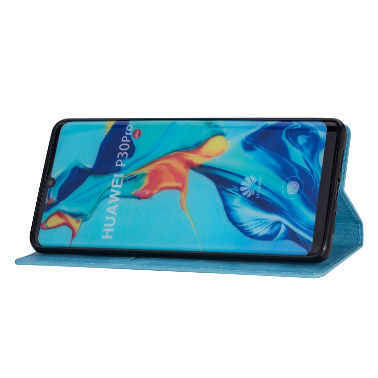 For Huawei P30 Pro Ultrathin Glitter Magnetic Horizontal Flip Leather Case with Holder & Card Slots