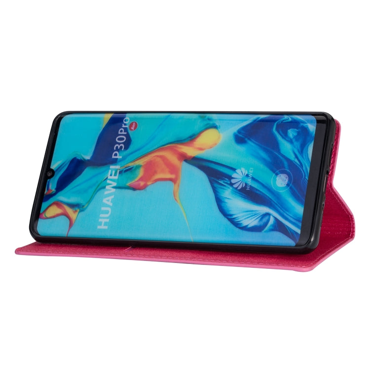 For Huawei P30 Pro Ultrathin Glitter Magnetic Horizontal Flip Leather Case with Holder & Card Slots