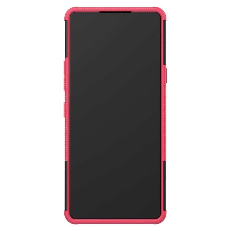 For LG Stylo 6 Tire Texture Shockproof TPU + PC Protective Case with Holder