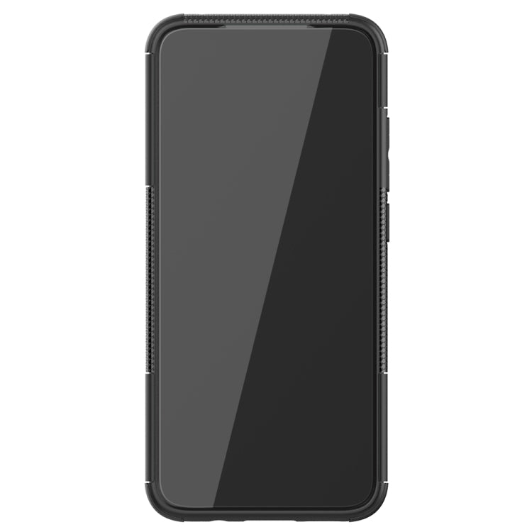 For Xiaomi Redmi 10X 5G Tire Texture Shockproof TPU + PC Protective Case with Holder