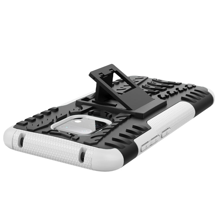 For Xiaomi Redmi 10X 5G Tire Texture Shockproof TPU + PC Protective Case with Holder