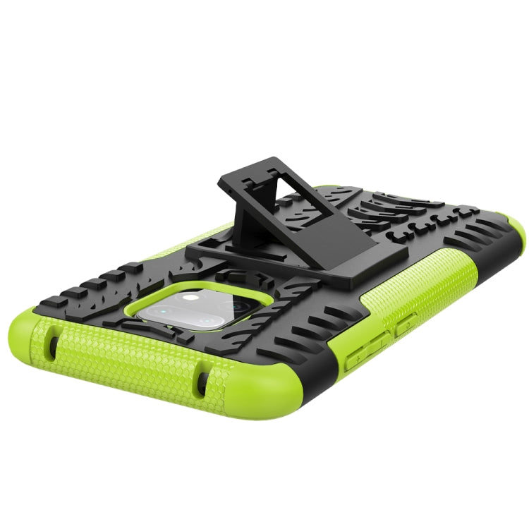 For Xiaomi Redmi 10X 5G Tire Texture Shockproof TPU + PC Protective Case with Holder