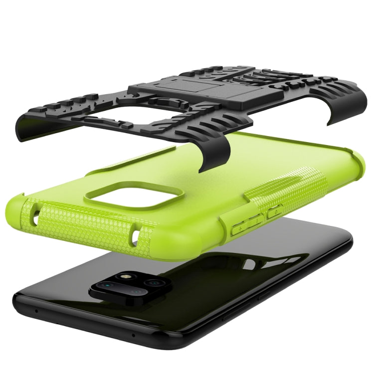 For Xiaomi Redmi 10X 5G Tire Texture Shockproof TPU + PC Protective Case with Holder