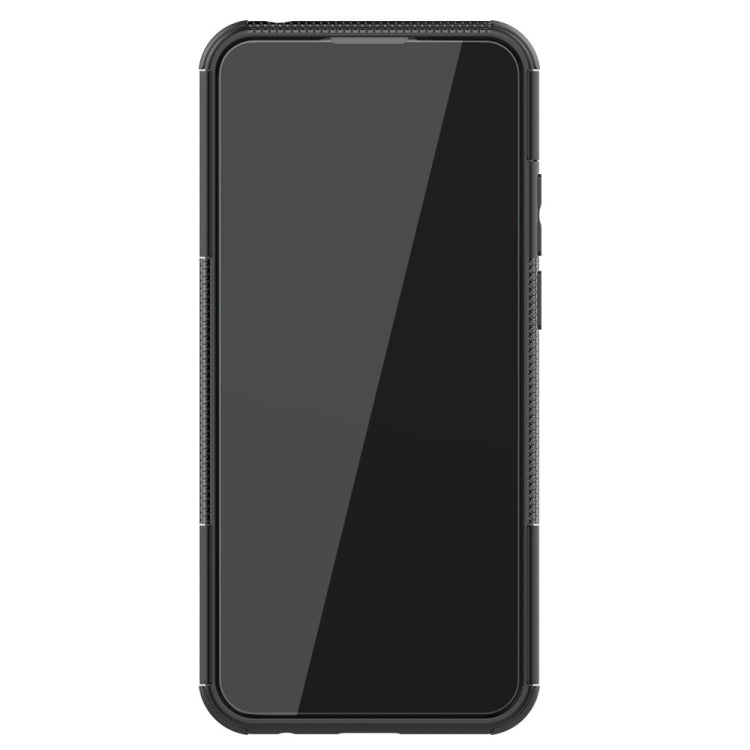 For Motorola Moto G8 Power Lite Tire Texture Shockproof TPU + PC Protective Case with Holder