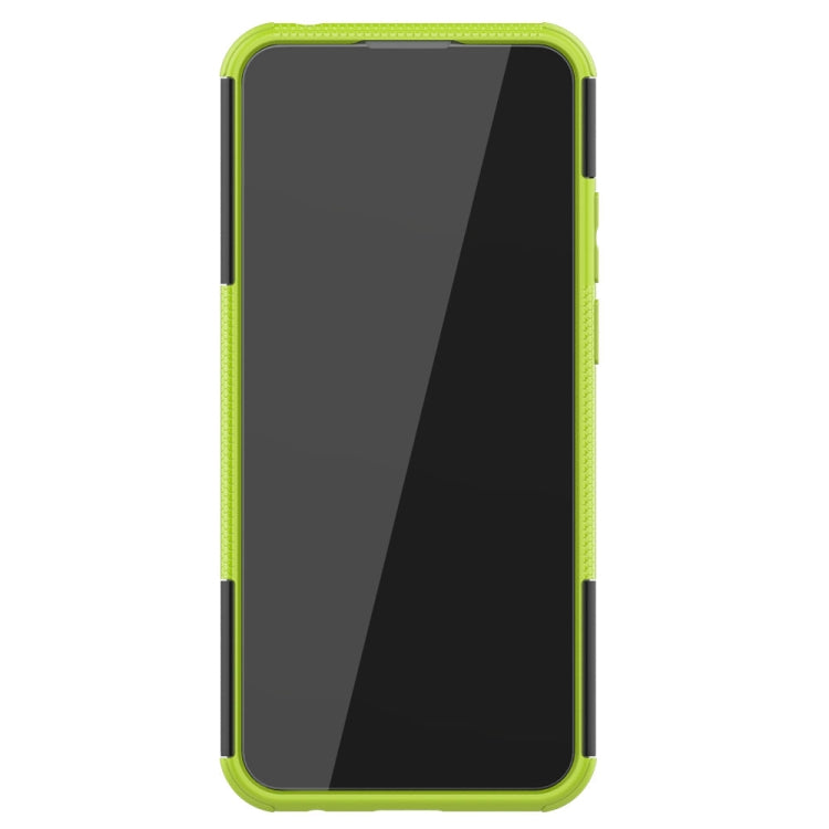 For Motorola Moto G8 Power Lite Tire Texture Shockproof TPU + PC Protective Case with Holder